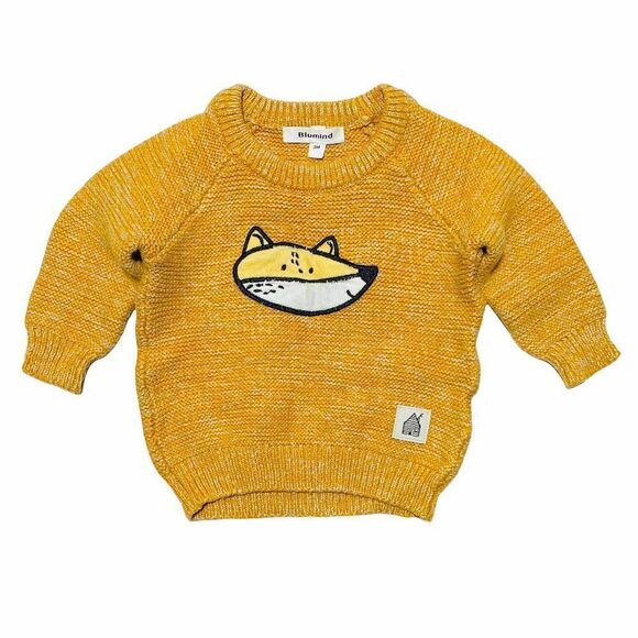 𝅺blumind Mustard Yellow Little Fox Sweater - Picture 1 of 3